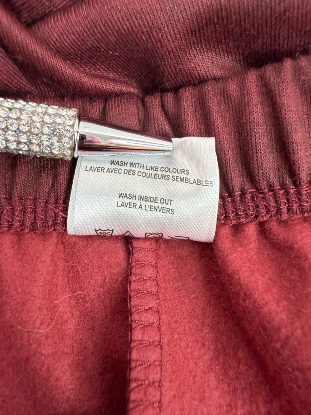 Disney sweatpants, Mickey and friends Mickey Mouse Maroon Track Pants White Logo - Picture 9 of 10
